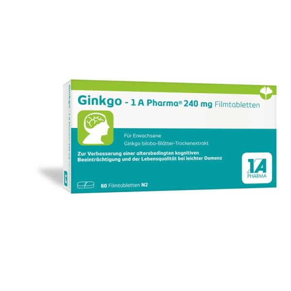 Abbildung Ginkgo - 1 A Pharma 240 mg Filmtabletten