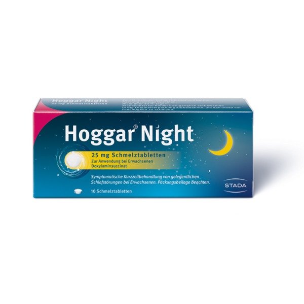 Abbildung Hoggar Night 25 mg Schmelztabletten