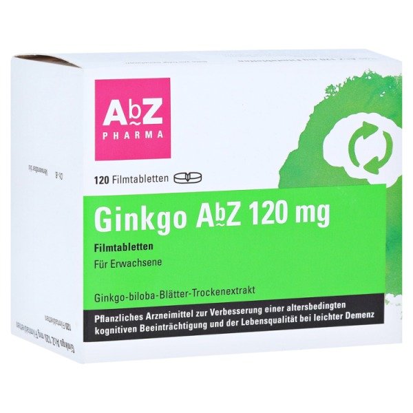 Abbildung Ginkgo AbZ 120 mg Filmtabletten