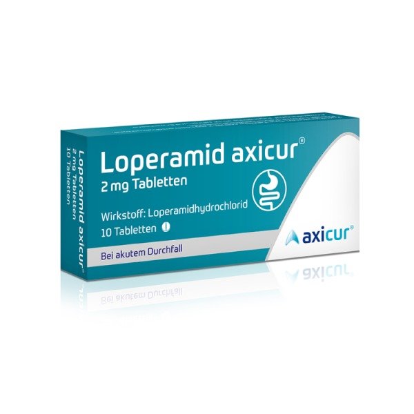 Abbildung Loperamid axicur 2 mg Tabletten