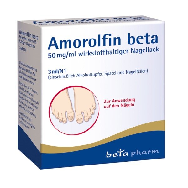 Abbildung Amorolfin beta 50 mg/ml wirkstoffhaltiger Nagellack
