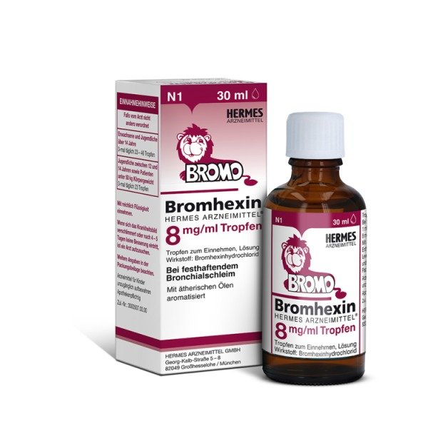 Abbildung Bromhexin Hermes Arzneimittel 8 mg/ml Tropfen