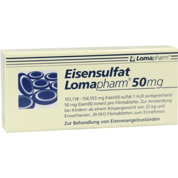 Eisensulfat Lomapharm 50 mg