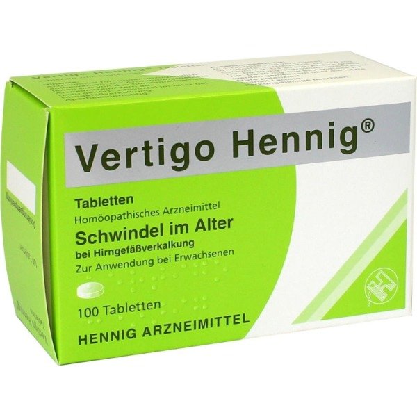 Abbildung Vertigo Hennig Tabletten