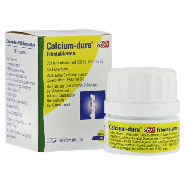 Abbildung Calcium-dura Vit D3 Filmtabletten