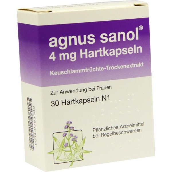 Abbildung Agnus sanol 4 mg Hartkapseln