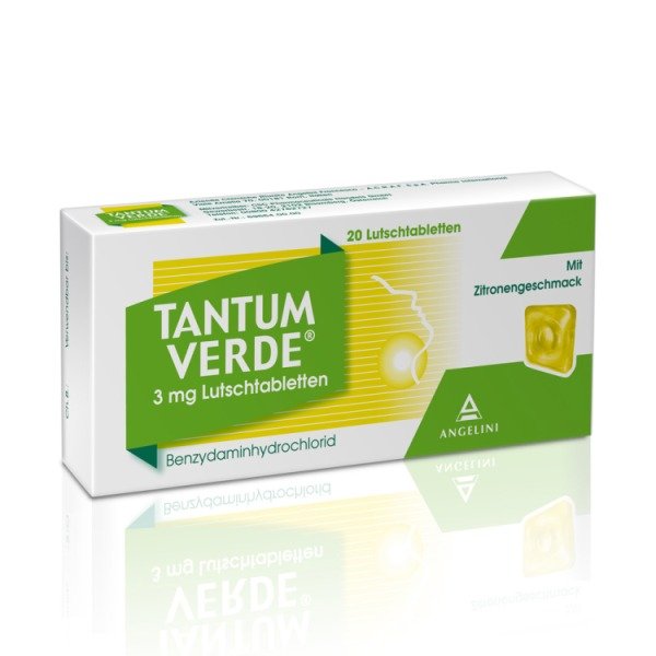 Abbildung TANTUM VERDE mit Zitronengeschmack 3 mg Lutschtabletten