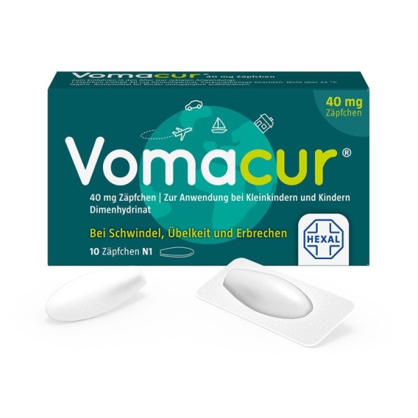 Abbildung Vomacur 40 mg Zäpfchen
