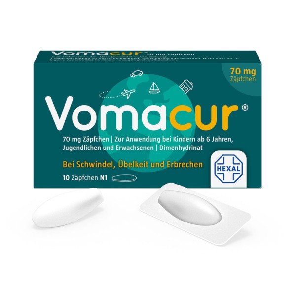 Abbildung Vomacur 70 mg Zäpfchen