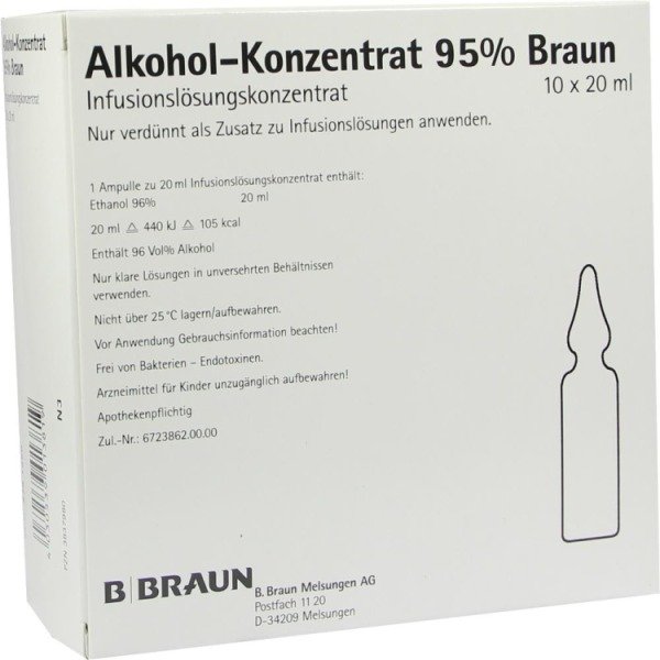 Abbildung Alkohol-Konzentrat 95% Braun