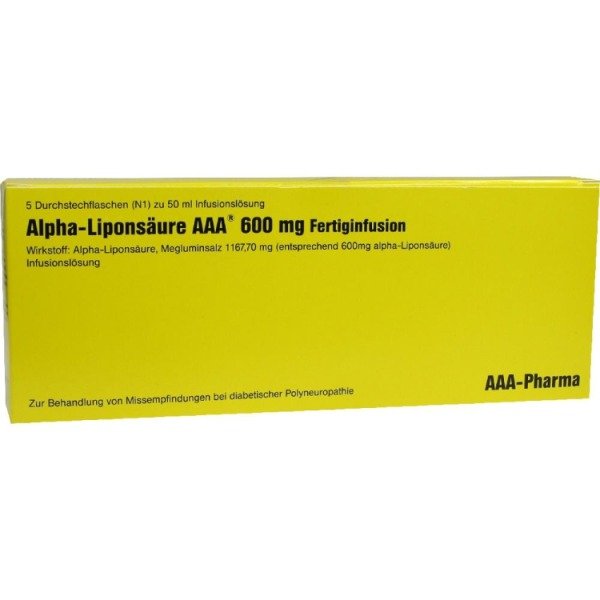 Alpha-Liponsäure AAA 600 mg Fertiginfusion