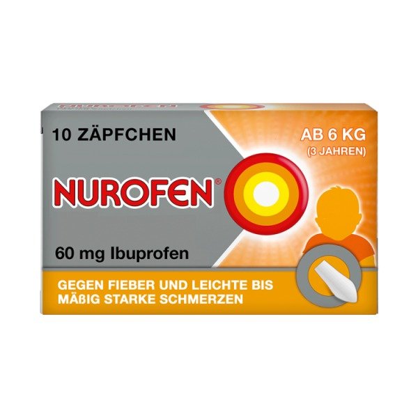 Abbildung Nurofen Junior 60 mg Zäpfchen