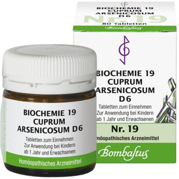 Abbildung Biochemie 19 Cuprum arsenicosum D6 Biochemie 19 Cuprum arsenicosum D12