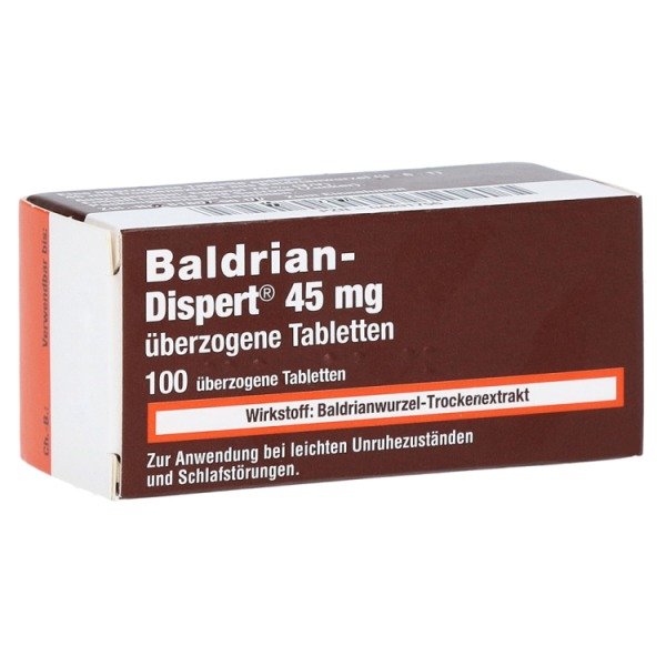 Abbildung Baldrian-Dispert 45 mg überzogene Tabletten