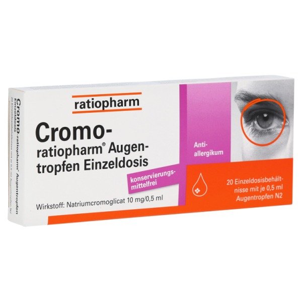 Abbildung Cromo-ratiopharm Augentropfen Einzeldosis