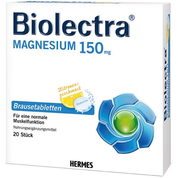 Abbildung Biolectra Magnesium 243 mg forte Brausetabletten Zitronengeschmack