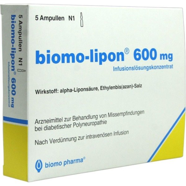 biomo-lipon 600 mg Infusionslösungskonzentrat