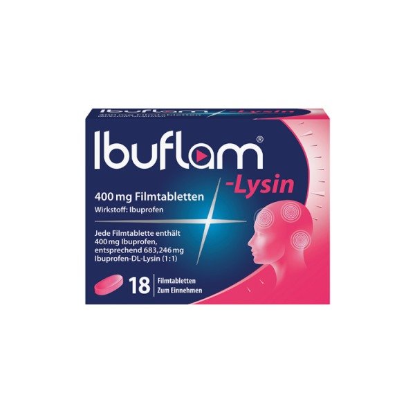 Abbildung Ibuflam-Lysin 400 mg Filmtabletten