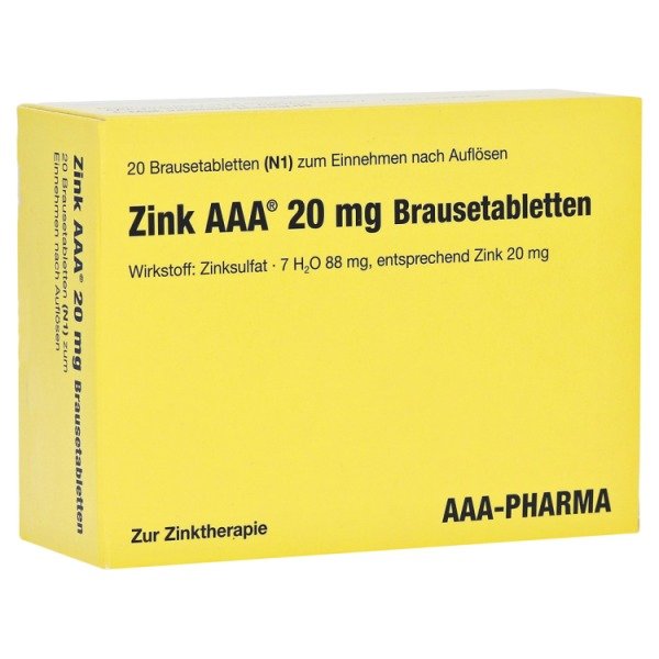 Abbildung Zinkit 20 mg Brausetabletten
