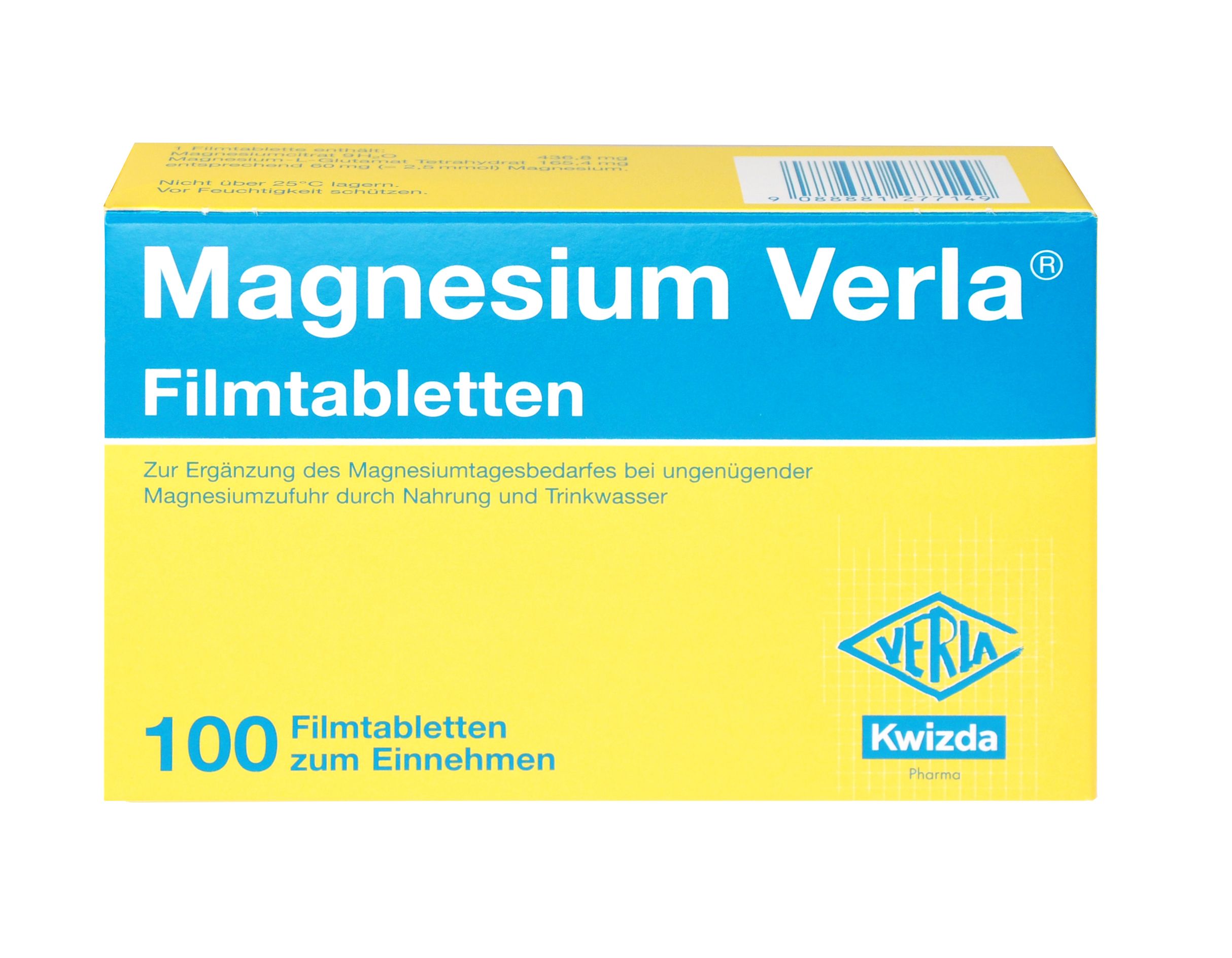 Abbildung Magnesium Verla  Filmtabletten