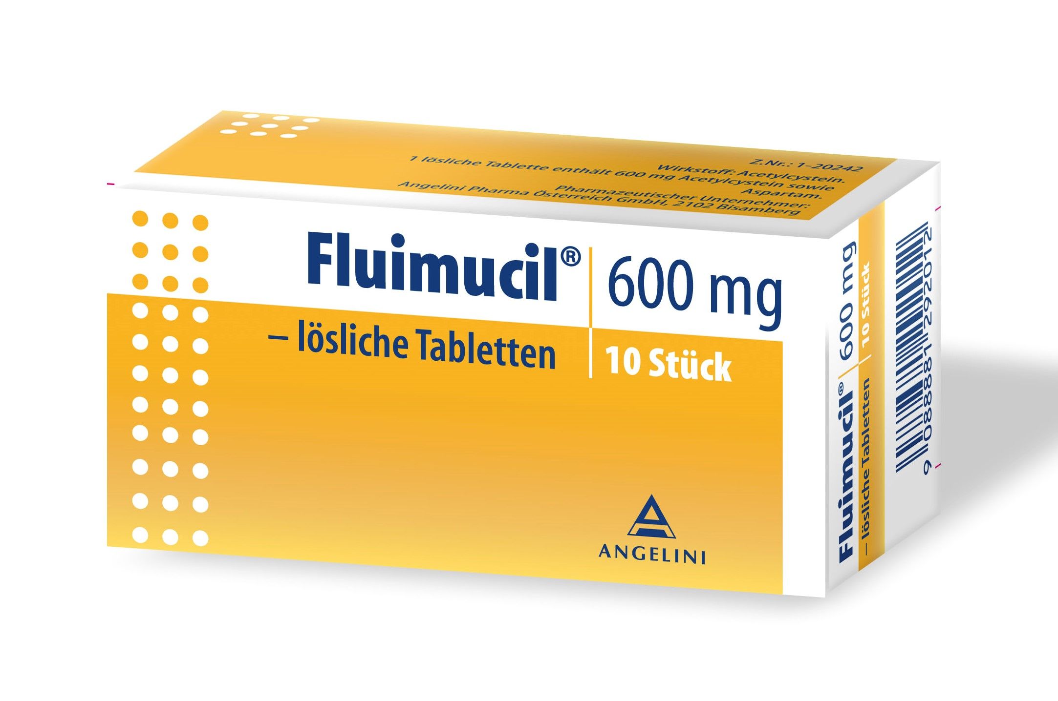 Abbildung Fluimucil 600 mg lösliche Tabletten