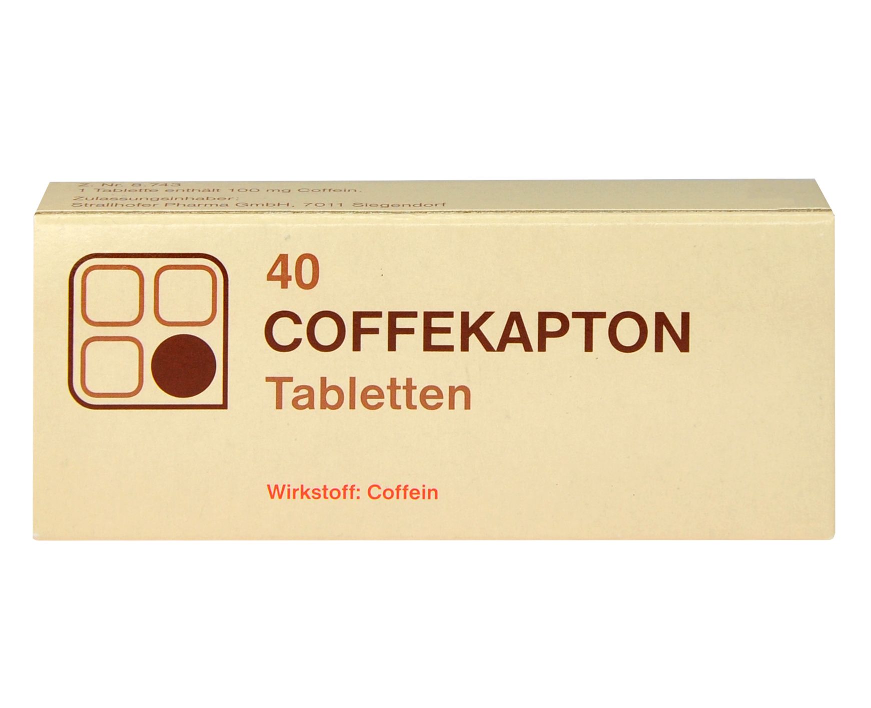 Abbildung Coffekapton 100 mg - Tabletten