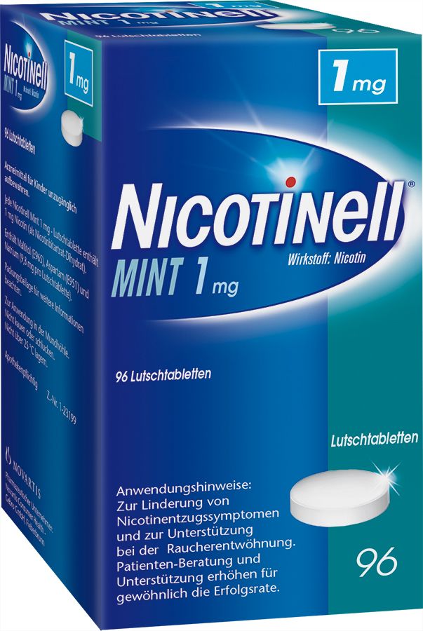 Abbildung Nicotinell Mint 1 mg - Lutschtabletten