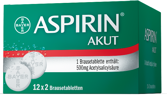 Abbildung Aspirin Akut 500 mg Brausetabletten