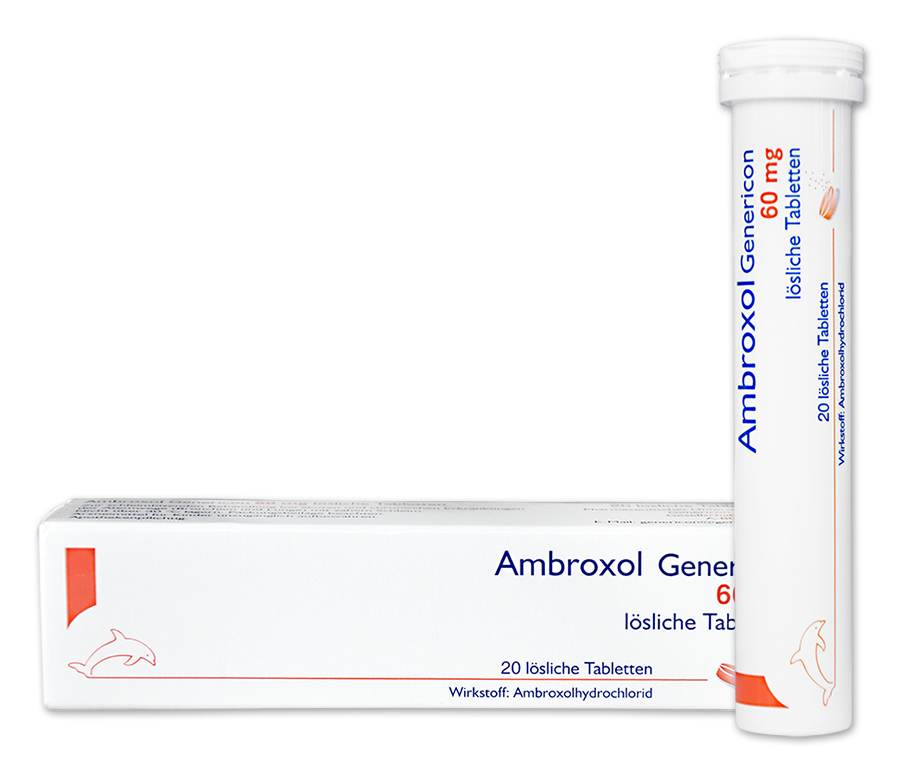 Abbildung Ambroxol Genericon 60 mg lösliche Tabletten