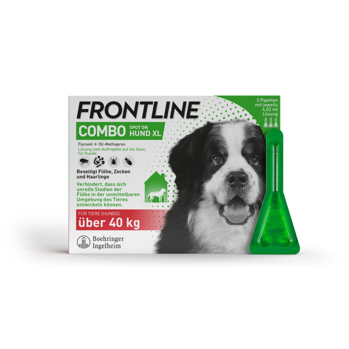 Abbildung Frontline Combo Spot on Hund XL, Lösung zum Auftropfen auf die Haut, für Hunde