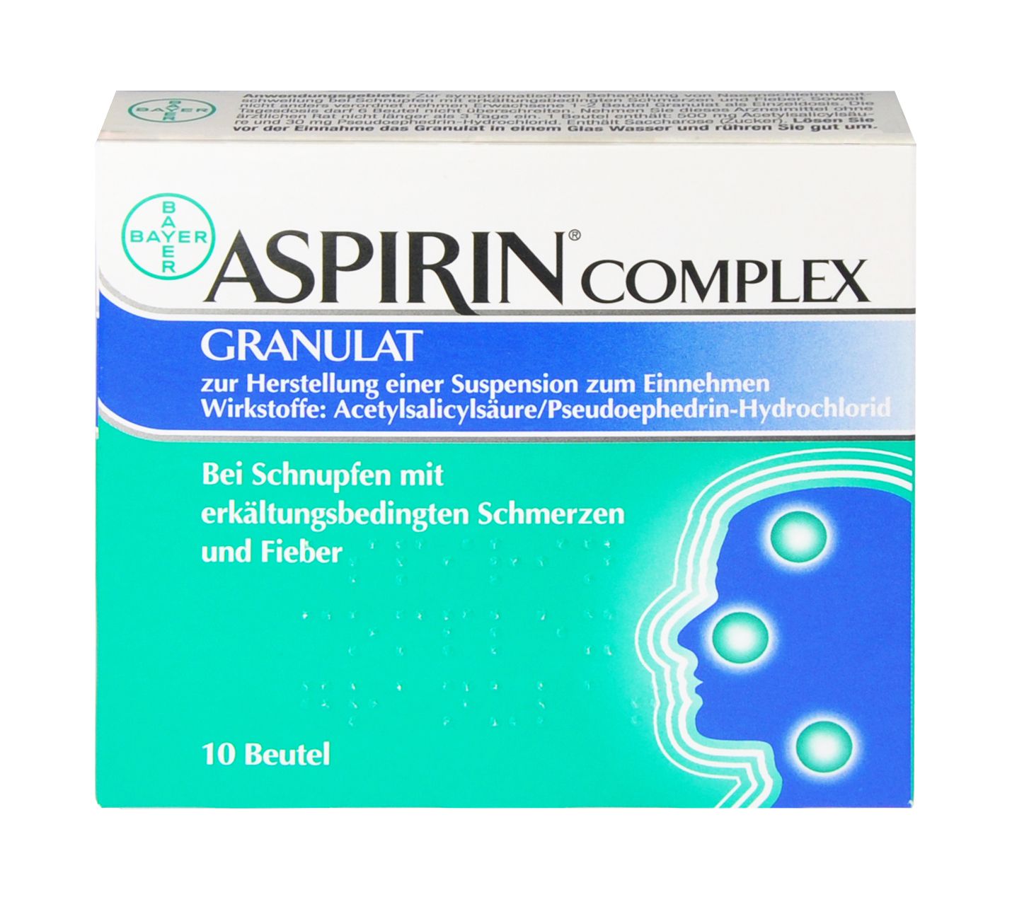 Abbildung Aspirin Complex 500 mg/30 mg - Granulat zur Herstellung einer Suspension zum Einnehmen