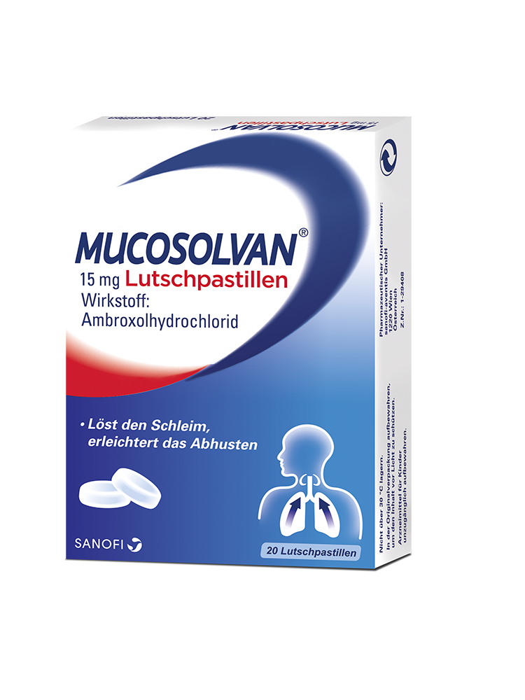 Abbildung Mucosolvan 15 mg - Lutschpastillen