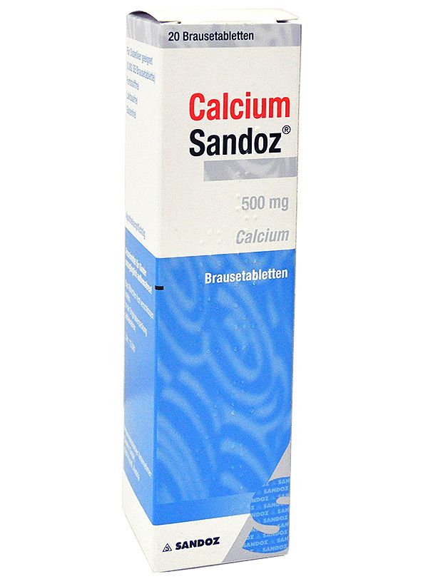 Abbildung Calcium Sandoz 500 mg - Brausetabletten