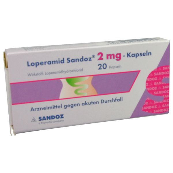 Abbildung Loperamid Sandoz 2 mg - Kapseln