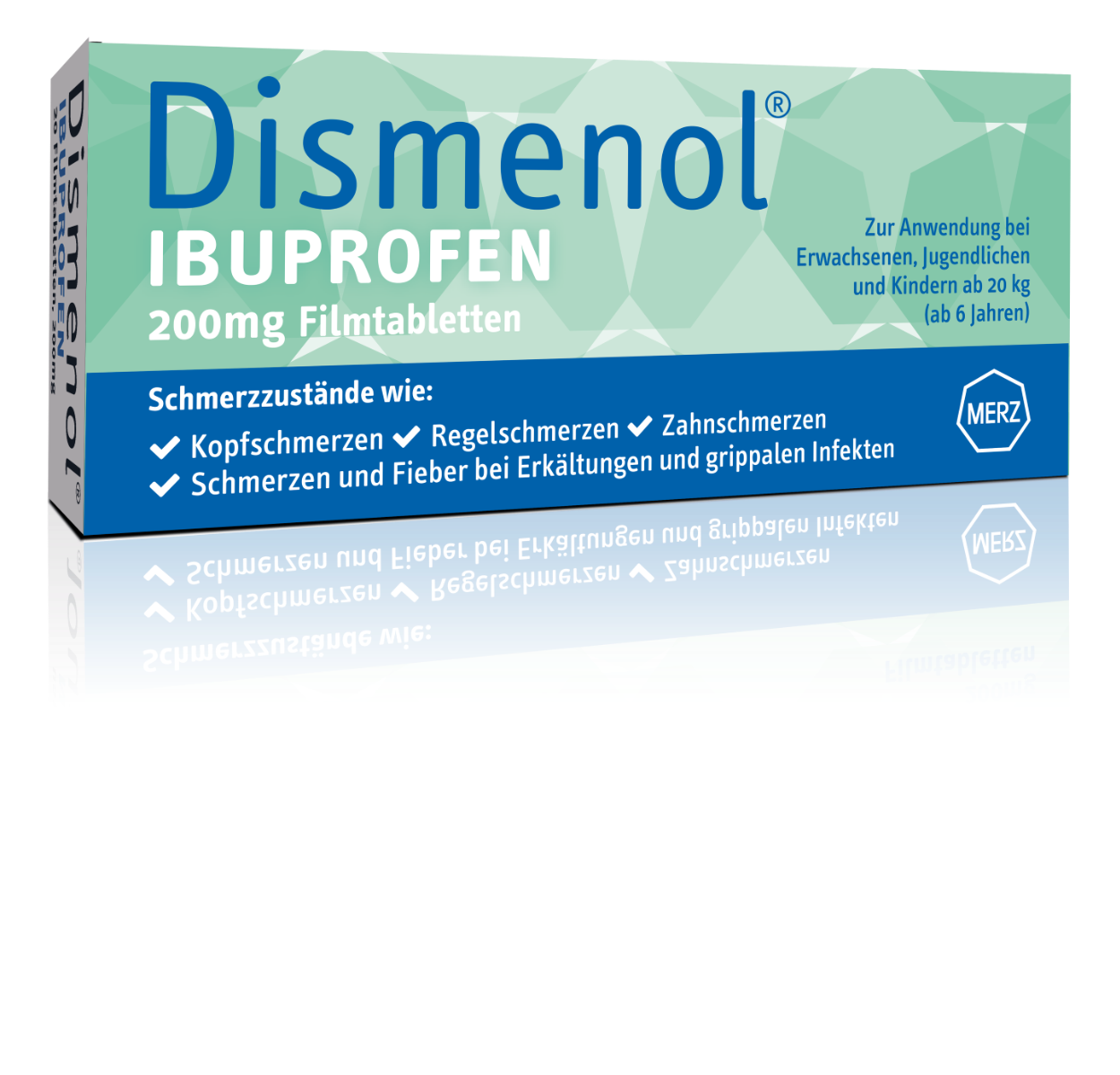 Abbildung Dismenol Ibuprofen 200 mg Filmtabletten