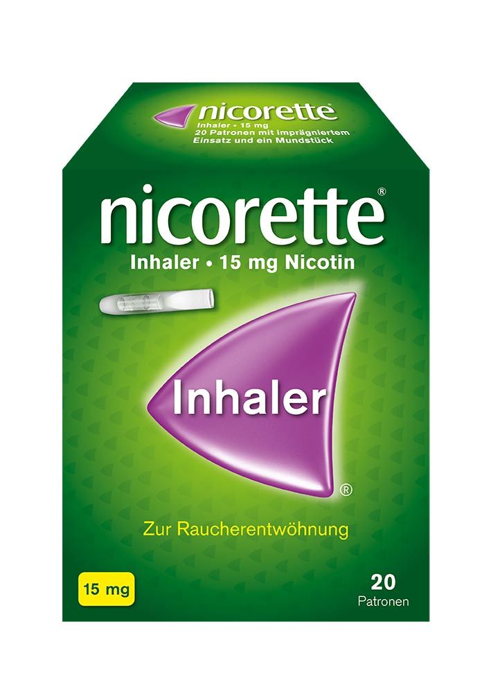 Abbildung Nicorette 15 mg - Inhalationen zur Raucherentwöhnung