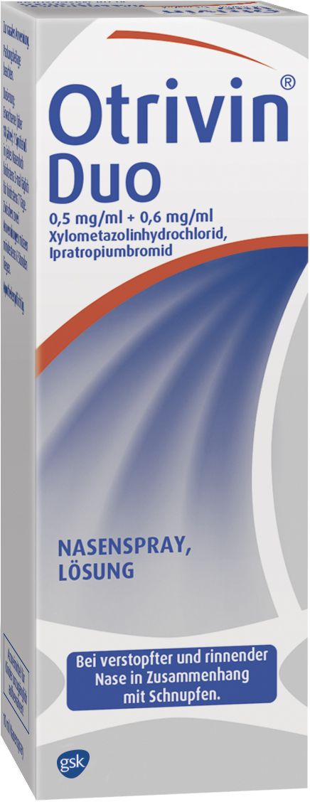 Abbildung Otrivin Duo 0,5 mg/ml + 0,6 mg/ml Nasenspray, Lösung
