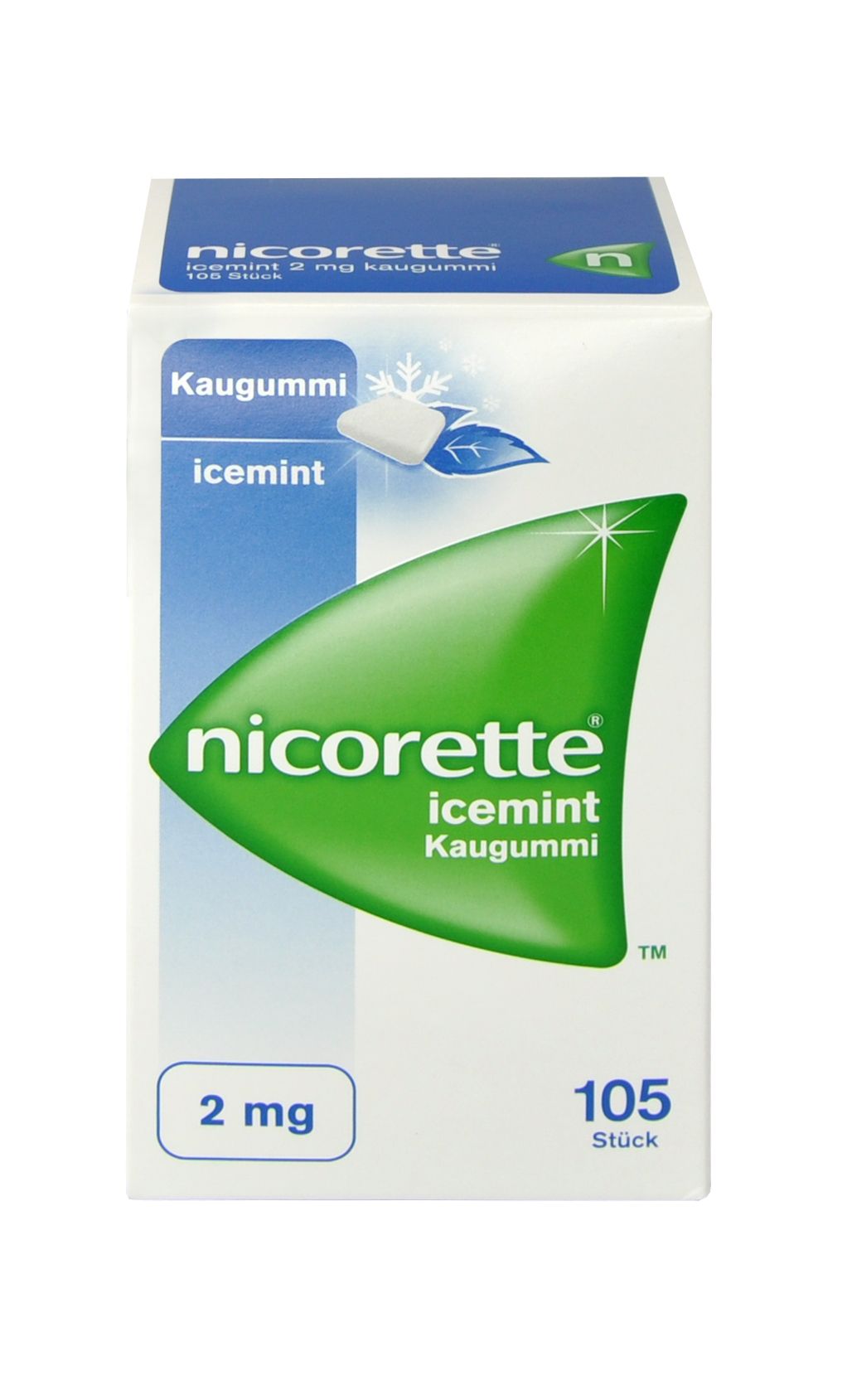 Abbildung Nicorette Icemint 2 mg - Kaugummi zur Raucherentwöhnung