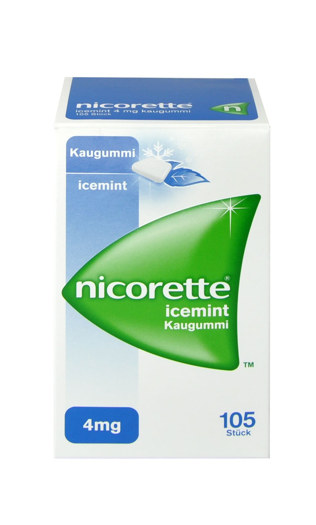 Abbildung Nicorette Icemint 4 mg - Kaugummi zur Raucherentwöhnung