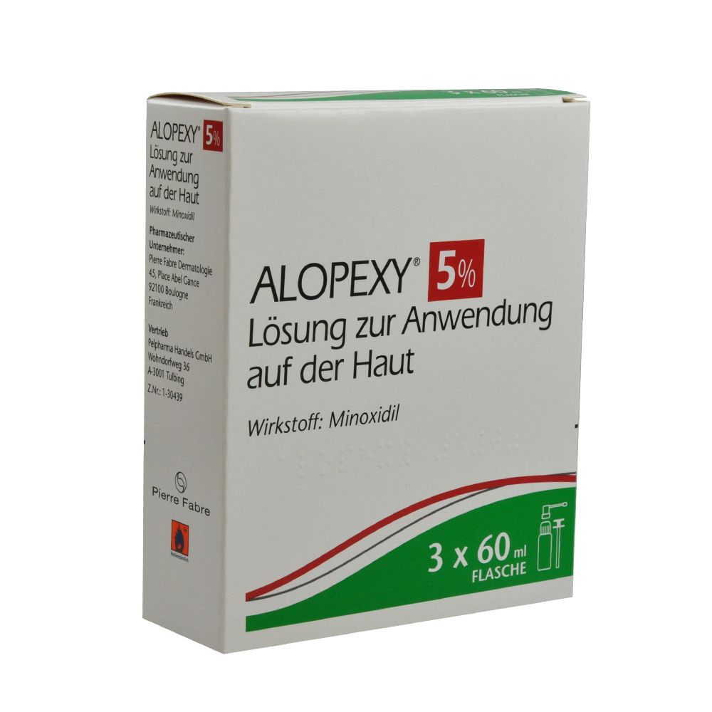 Abbildung Alopexy 50 mg/ml Lösung zur Anwendung auf der Haut