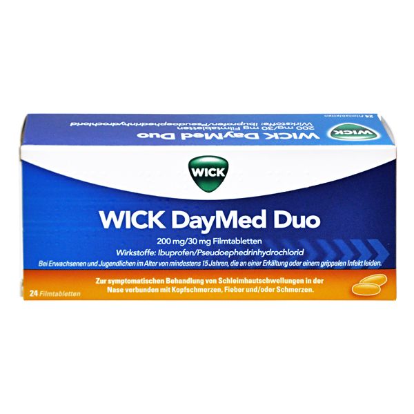 Abbildung WICK DayMed Duo 200 mg/30 mg Filmtabletten