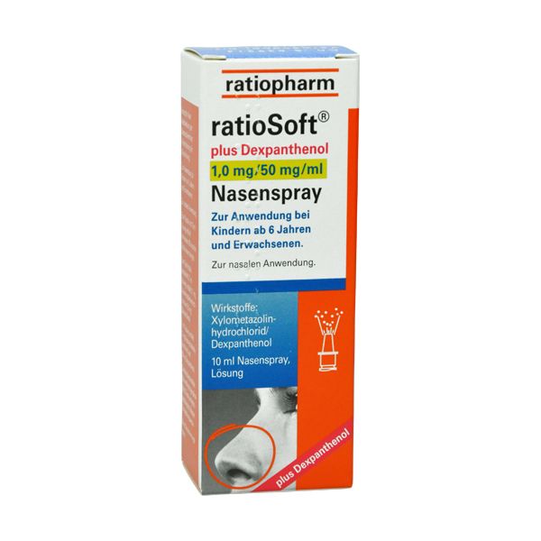 Abbildung ratioSoft plus Dexpanthenol 1,0 mg/50 mg/ml Nasenspray