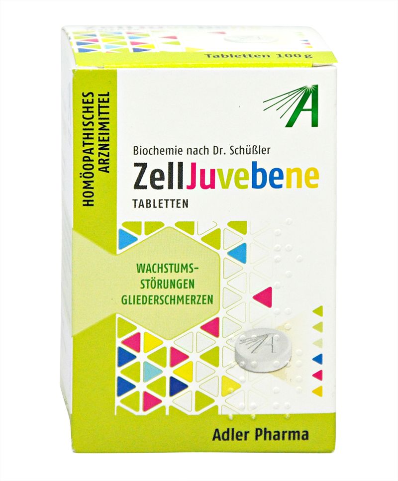 Abbildung Biochemie nach Dr. Schüssler Zell Juvebene Tabletten