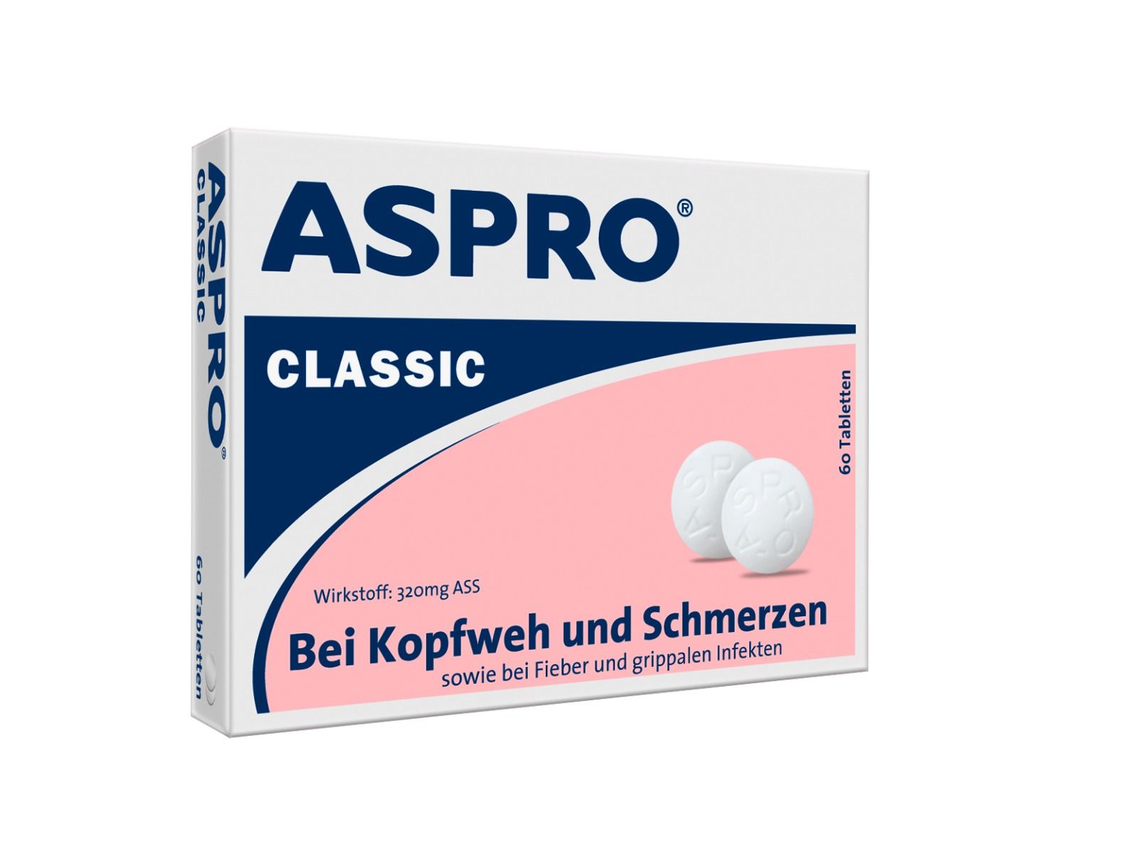 Abbildung Aspro Classic 320 mg ASS - Tabletten