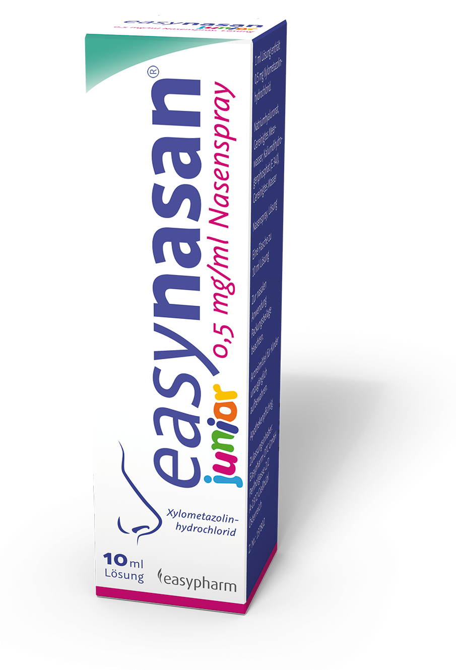 Abbildung easynasan junior 0,5 mg/ml Nasenspray, Lösung