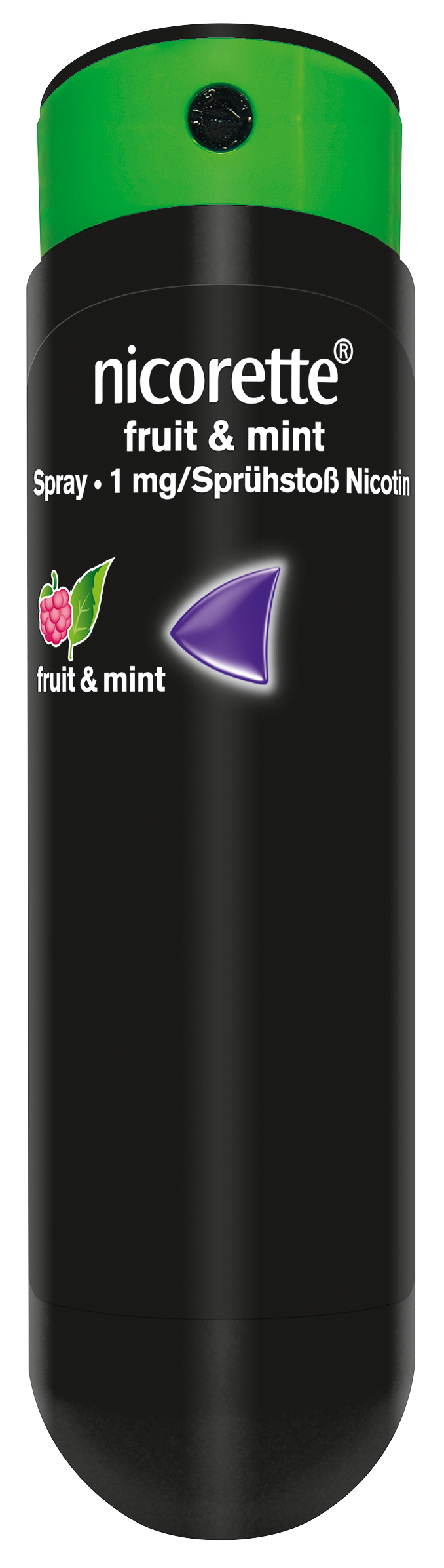 Abbildung Nicorette Fruit & Mint Spray 1 mg/Sprühstoß Spray zur Anwendung in der Mundhöhle, Lösung