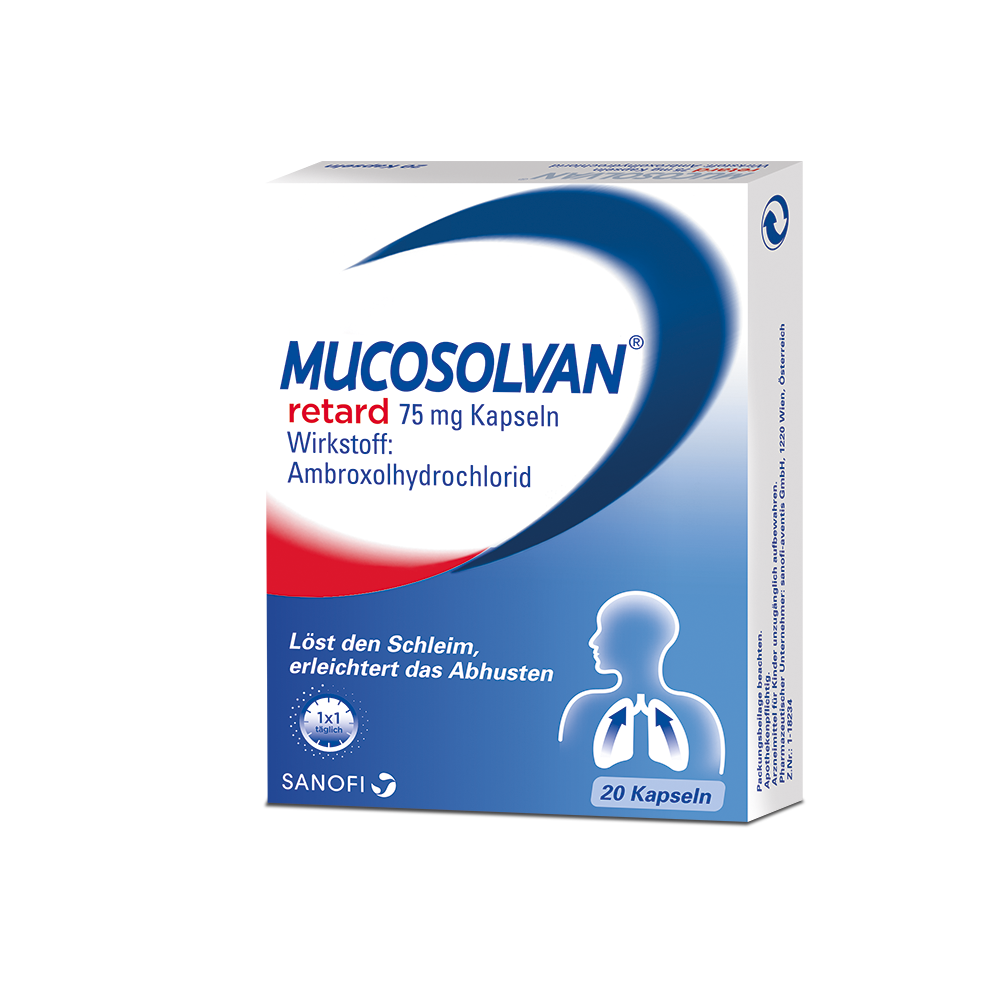 Abbildung Mucosolvan 1x täglich 75 mg - Retardkapseln